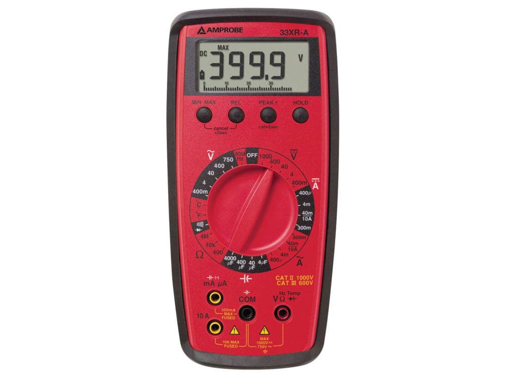 imagen principal de producto Multimetro profesional con temperatura y capacidad 33XR-A