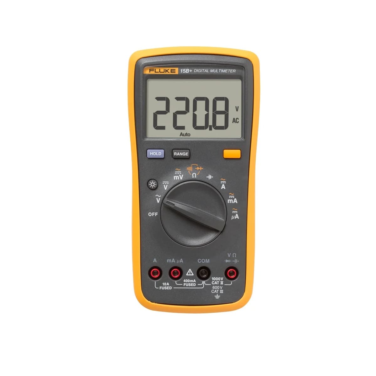 imagen principal de producto MULTÍMETRO DIGITAL BÁSICO, CAT III 600 V FLUKE-15B+ ESP