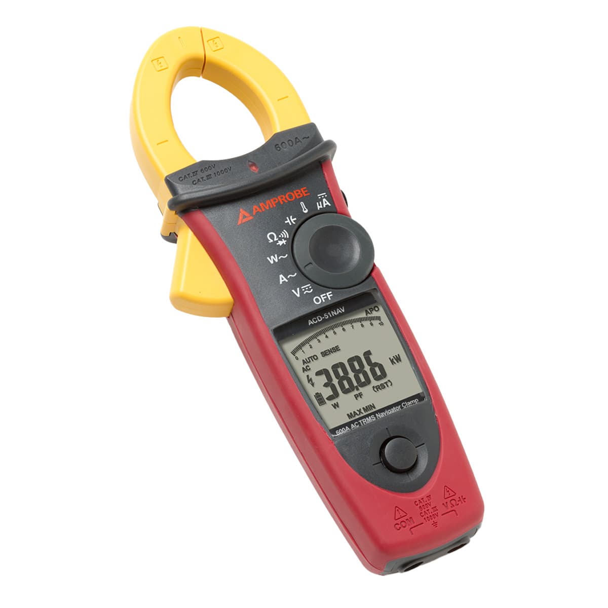 imagen principal de producto Pinza amperimétrica TRMS. Medición de CA hasta 600A ACD-51NAV