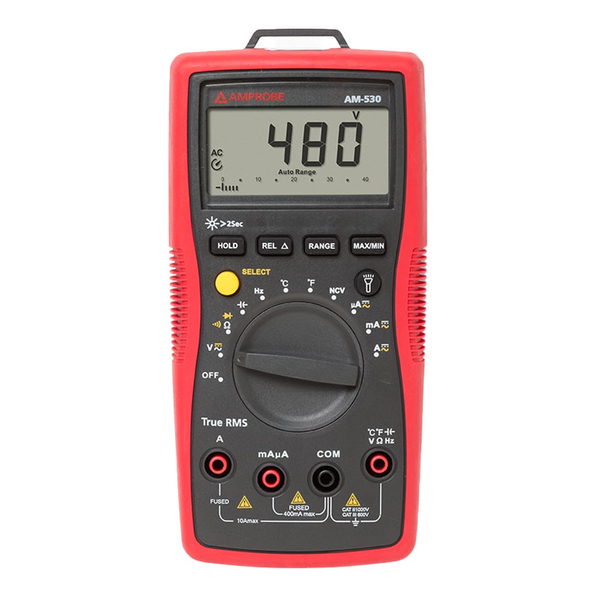 imagen principal de producto Multímetro digital TRMS para aplicaciones eléctricas. AM-530