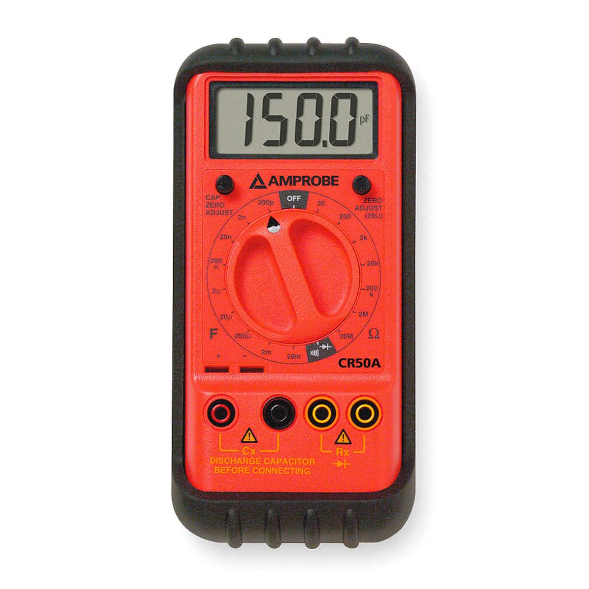 imagen principal de producto Medidor digital de capacidad (200 pf a 20 mF) y resistencia CR50A