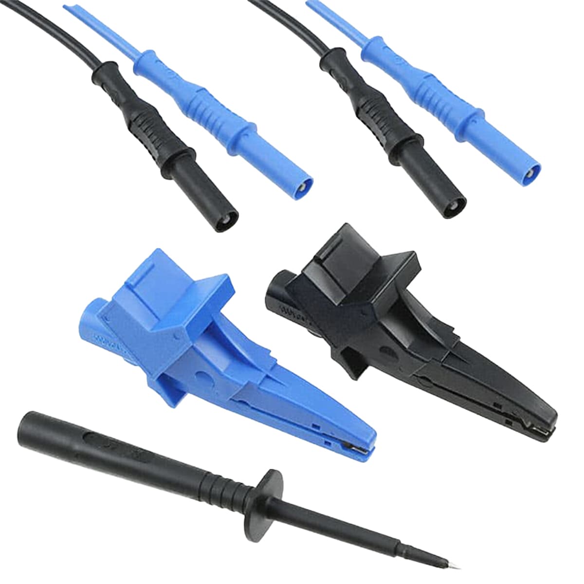 imagen principal de producto Juego de puntas de prueba completo para megóhmetro. MT1-LEADS