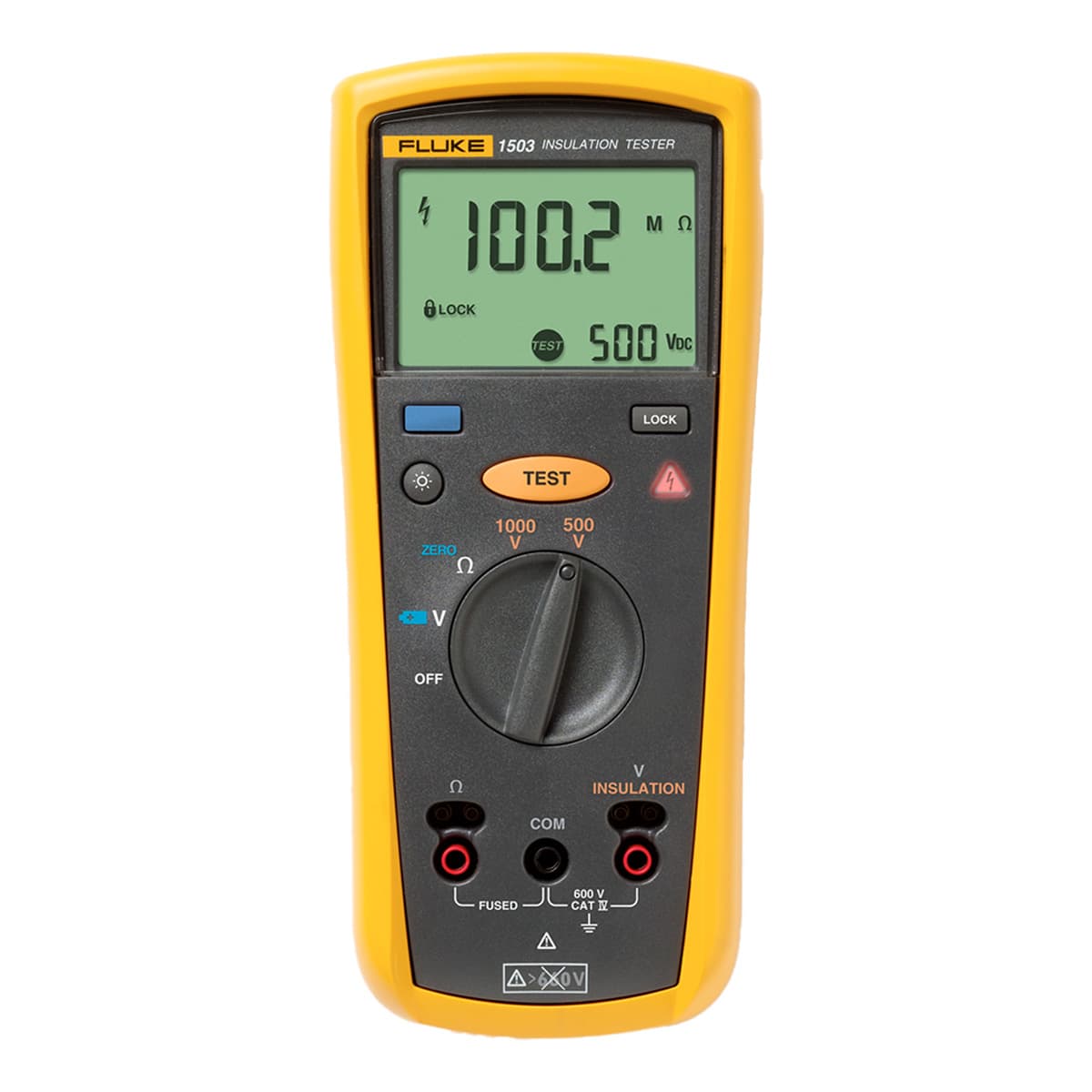 imagen principal de producto Megóhmetro digital con tensiones de ensayo de 500V y 1000V FLUKE-1503