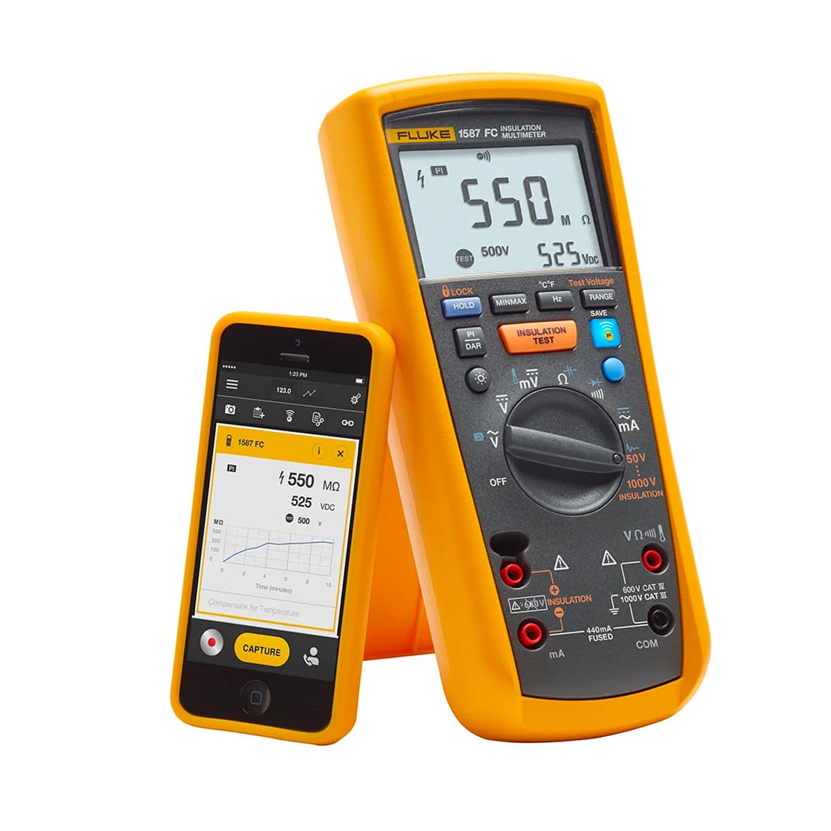 imagen principal de producto Meghometro 1KV con FC FLUKE-1587 FC