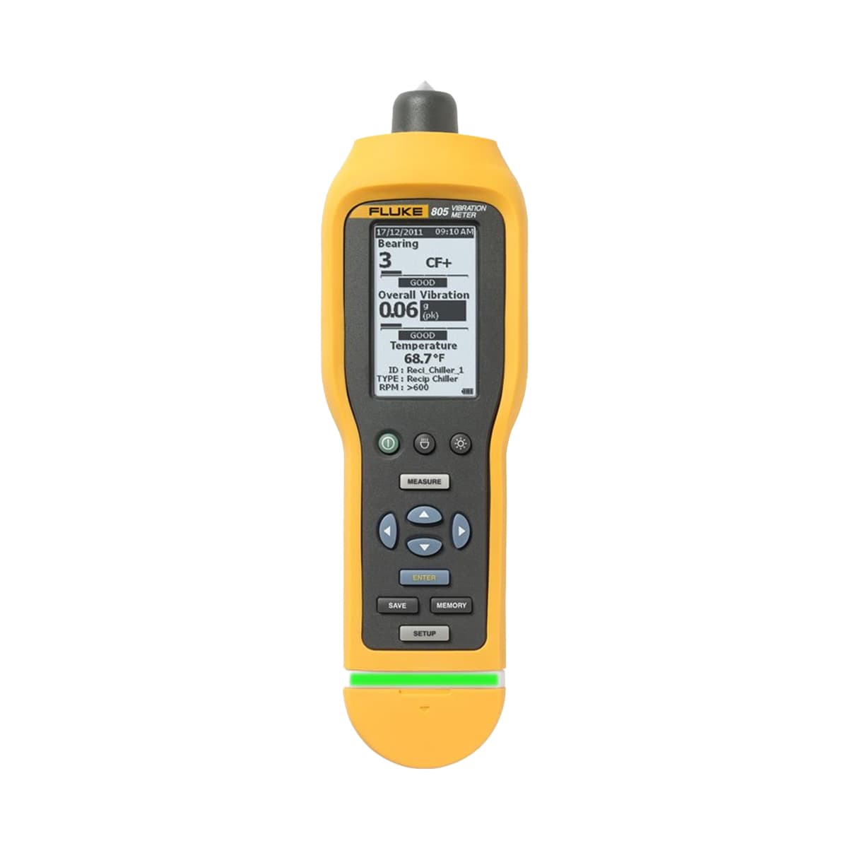 imagen principal de producto Medidor de vibración global RMS y condición de rodamientos. FLUKE-805 FC