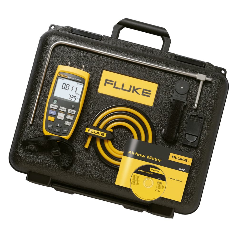imagen principal de producto Medidor de presión diferencial caudal y velocidad de aire. FLUKE-922/KIT
