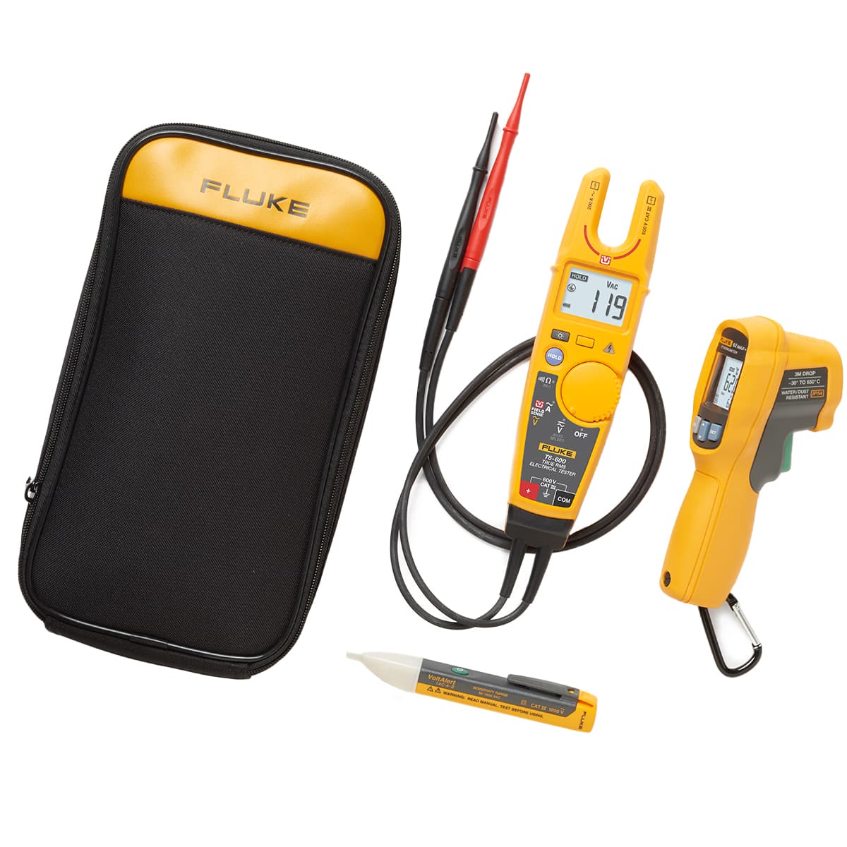 imagen principal de producto Comprobador T6-600 +Termómetro IR 62MAX+ y detector de tensión 1AC T6-600/62MAX+/1AC